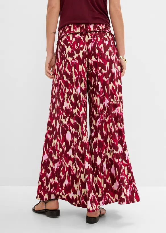 Palazzo-Hose aus fließender Viskose in pink von hinten - bonprix Palazzo-Hose aus fließender Viskose in pink von hinten - bonprix