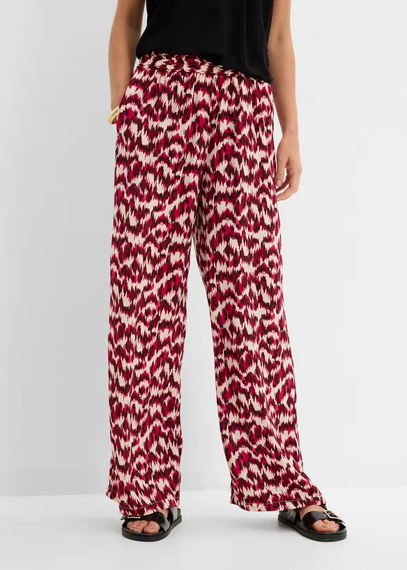 Palazzo-Hose in rot von vorne - bonprix Palazzo-Hose in rot von vorne - bonprix