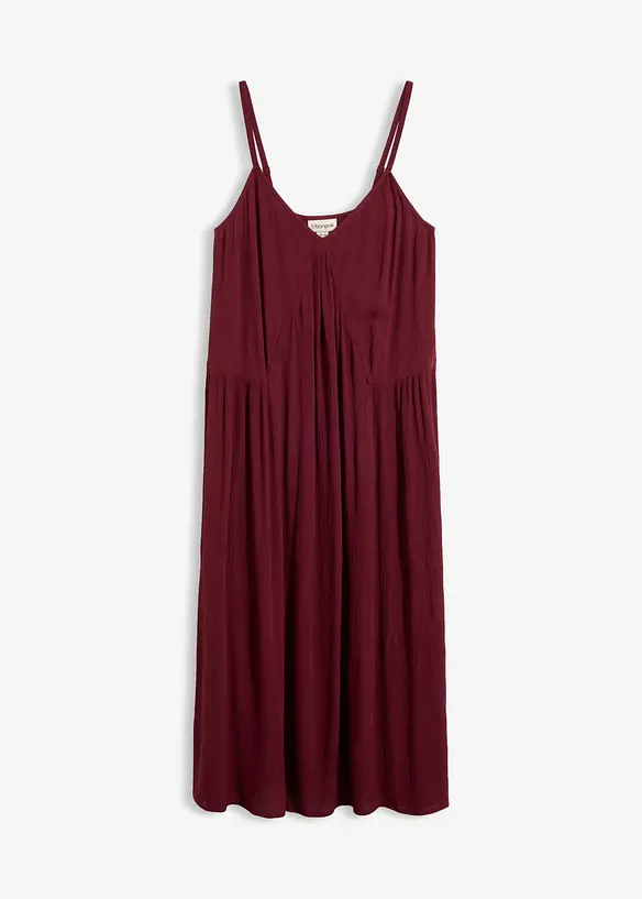 Midikleid aus feiner Viskose in rot von vorne - bonprix Midikleid aus feiner Viskose in rot von vorne - bonprix