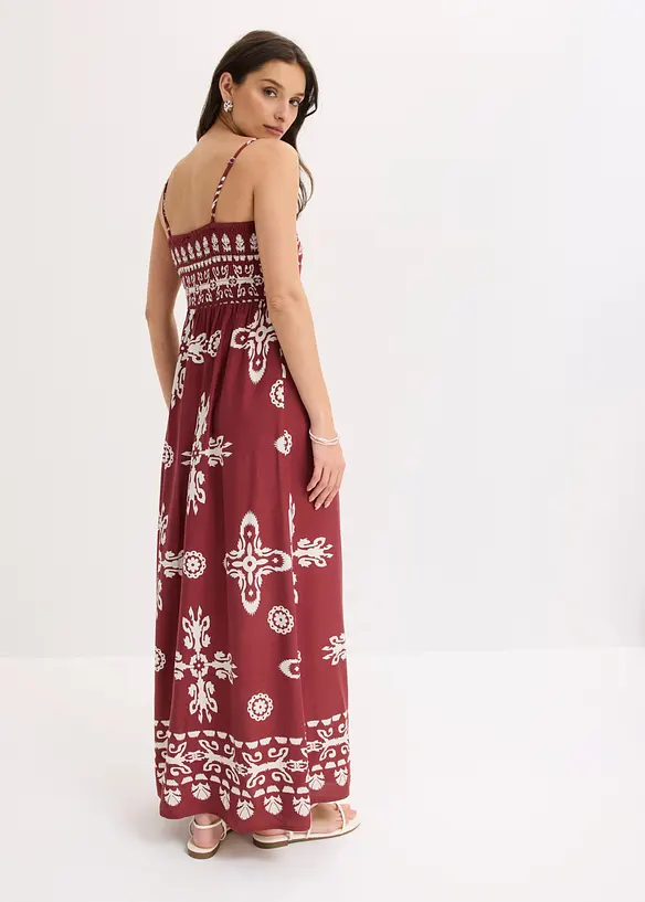 Trägerkleid aus fließender Viskose in rot von hinten (Totalaufnahme) - bonprix Trägerkleid aus fließender Viskose in rot von hinten (Totalaufnahme) - bonprix