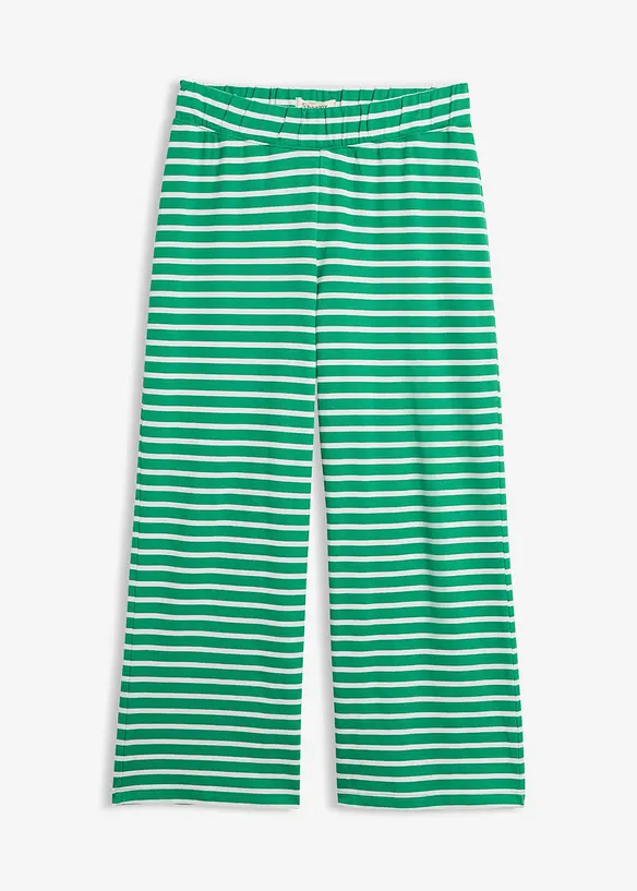 Sweathose aus strukturierter Baumwolle in grün von vorne - bonprix Sweathose aus strukturierter Baumwolle in grün von vorne - bonprix