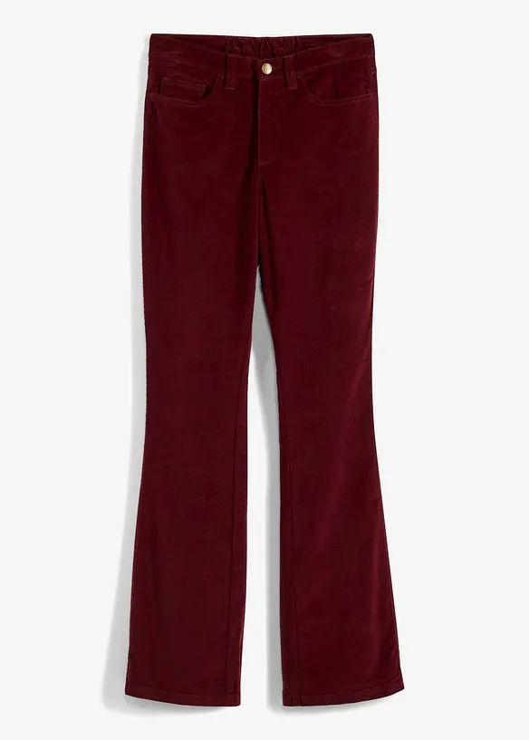 Cord-Schlaghose aus Baumwoll-Mix in rot von vorne - bonprix Cord-Schlaghose aus Baumwoll-Mix in rot von vorne - bonprix