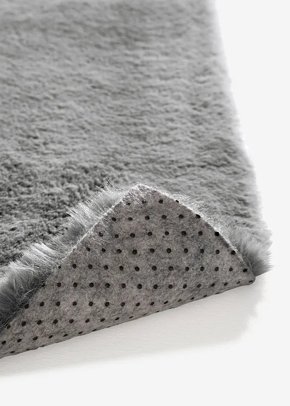 Badematte in besonders weicher Qualität in silber Detailaufnahme vom Material - bonprix