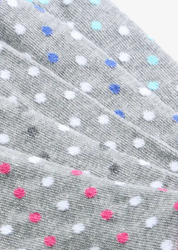 Socken mit Bio-Baumwolle (5er Pack) in grau - bonprix