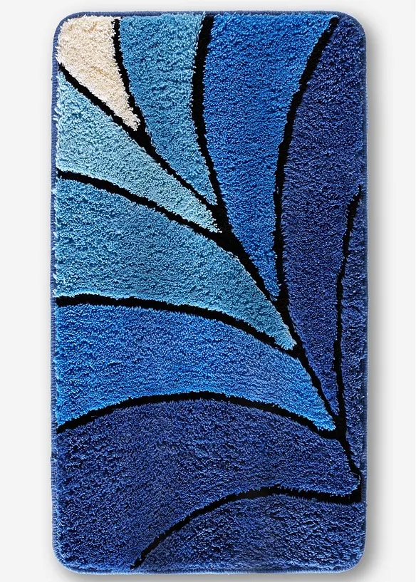 Badematte mit hohem Flor in blau - bonprix