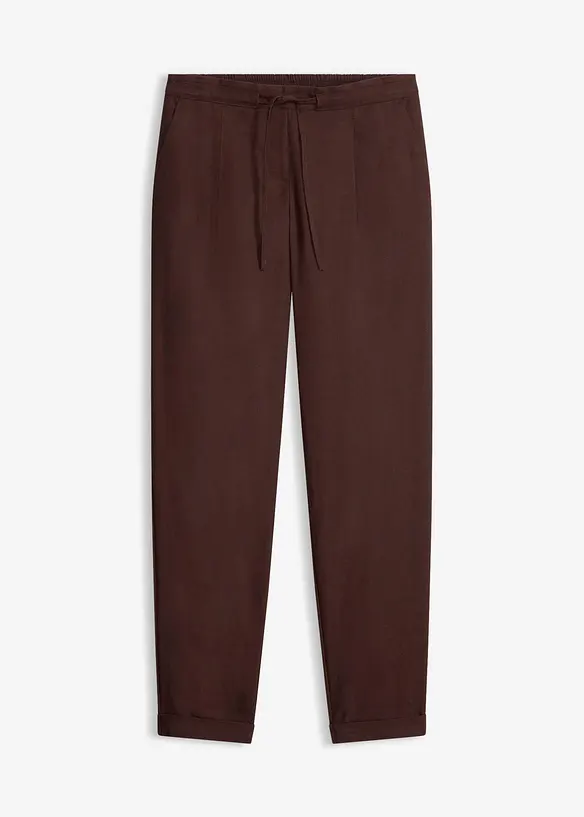 Leinenhose aus reinem Leinen in braun von vorne - bonprix Leinenhose aus reinem Leinen in braun von vorne - bonprix