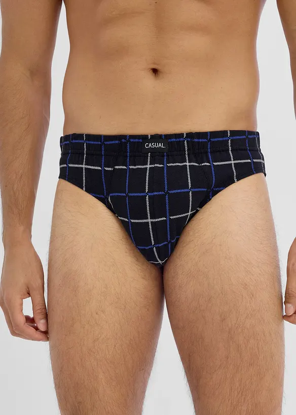 Slip (5er Pack) in schwarz von vorne - bonprix