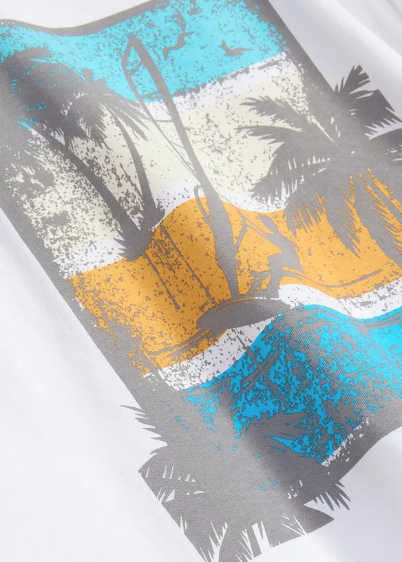 T-Shirt aus reiner Bio Baumwolle in weiß - bonprix