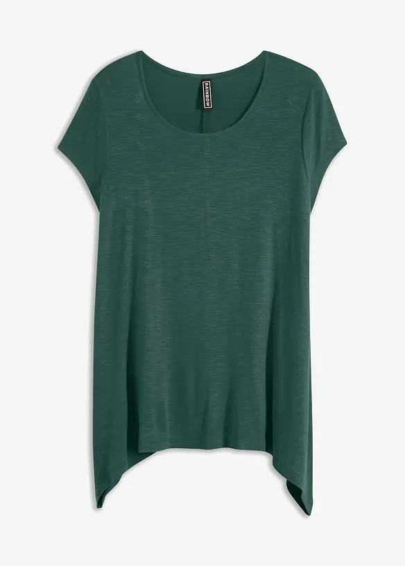 Shirt aus elastischem Viskose-Mix in grün von vorne - bonprix Shirt aus elastischem Viskose-Mix in grün von vorne - bonprix
