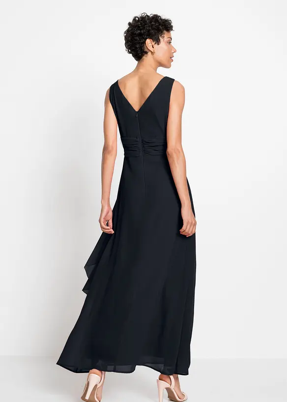 Maxikleid in schwarz von hinten (Totalaufnahme) - bonprix Maxikleid in schwarz von hinten (Totalaufnahme) - bonprix