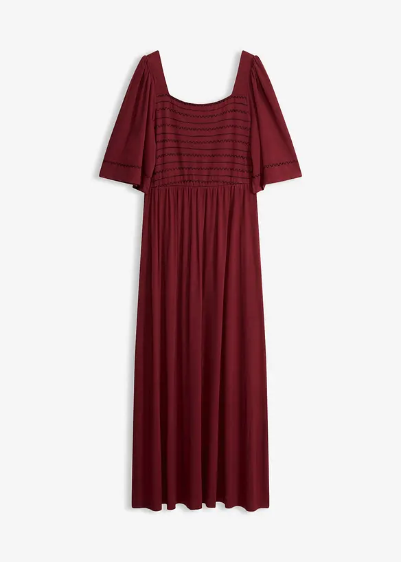 Maxikleid aus fließendem Viskose-Mix in rot von vorne - bonprix Maxikleid aus fließendem Viskose-Mix in rot von vorne - bonprix