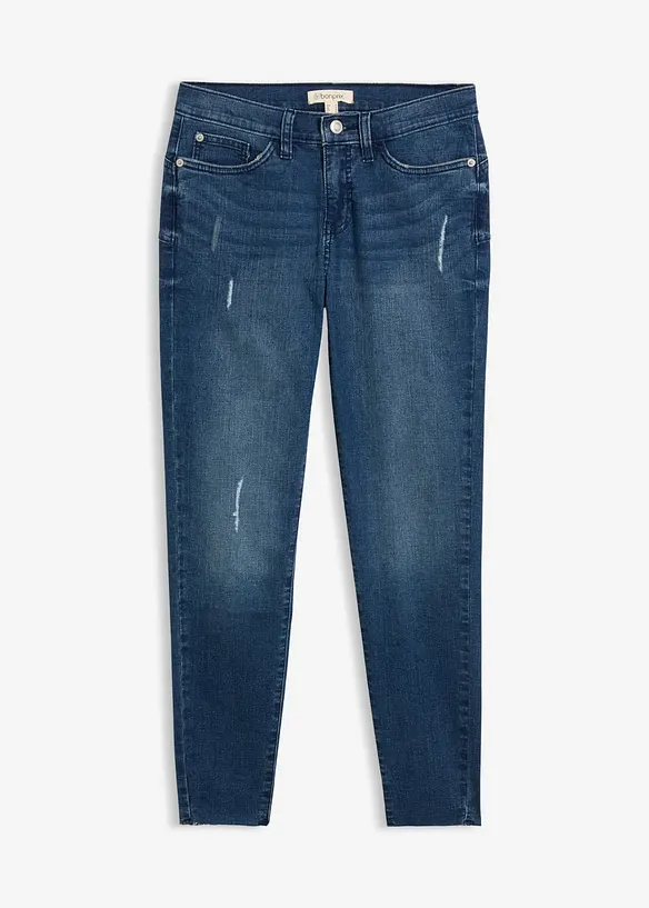 Skinny Jeans in blau von vorne - bonprix