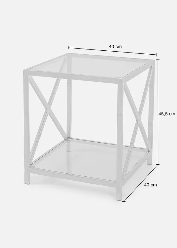 Chrom Beistelltisch in silber - bonprix
