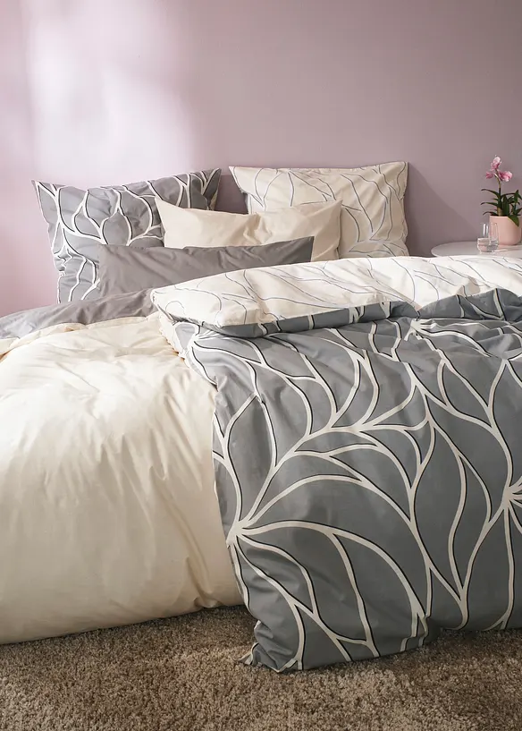 Wendbare Perkal-Bettwäsche in beige (Ambiente) - bonprix