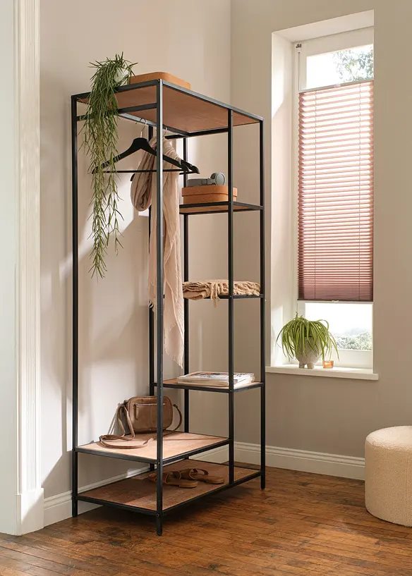Plissee Uni in schmalen Breiten in beige (Ambiente) - bonprix