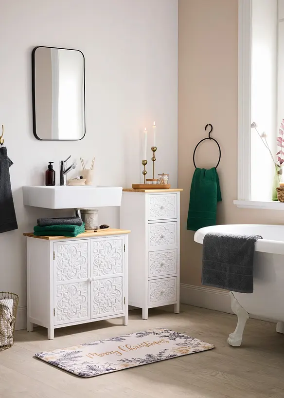 Badematte mit Memory-Schaum in beige (Ambiente) - bonprix