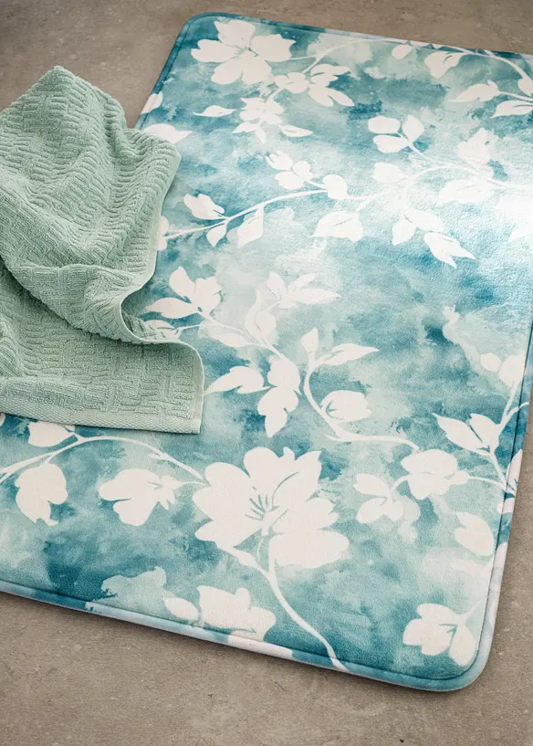 Badematte mit Memory Schaum in grün (Ambiente) - bonprix