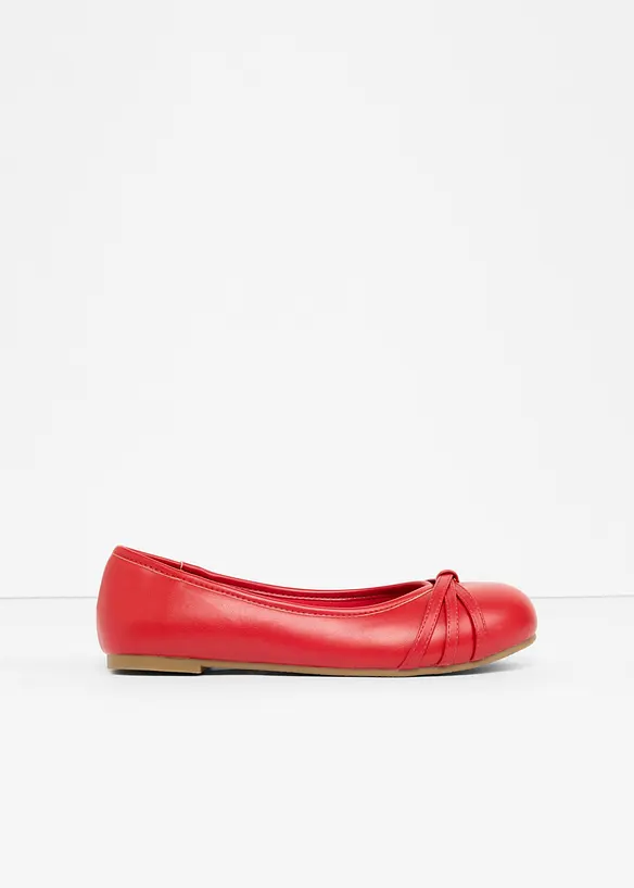 Komfort-Ballerinas in bequemer Weite in rot - bonprix