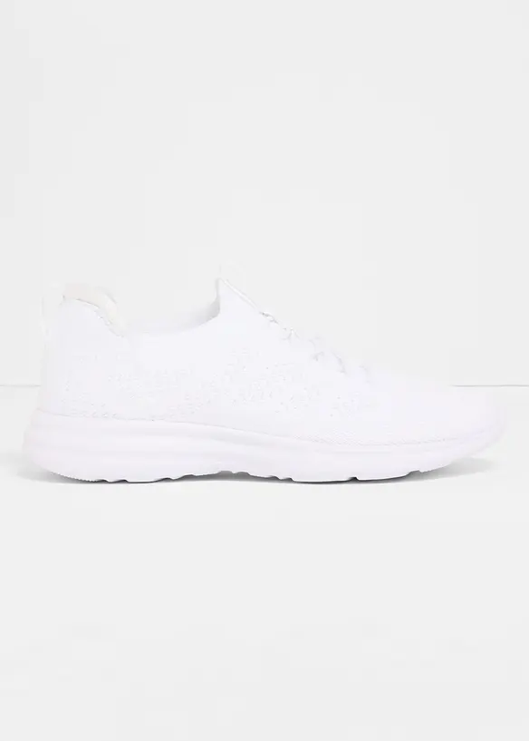 Komfort-Slip-On-Sneaker aus Soft-Material in weiß - bonprix