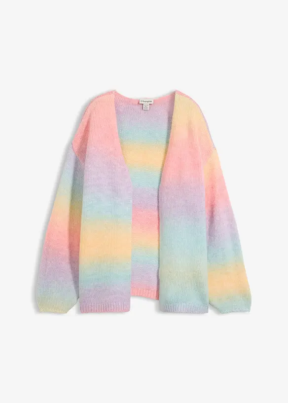 Grobstrickjacke aus weichem Woll-Mix in blau von vorne - bonprix Grobstrickjacke aus weichem Woll-Mix in blau von vorne - bonprix