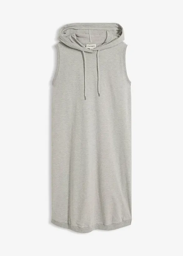 Shirtkleid aus elastischem Baumwoll-Mix in grau von vorne - bonprix Shirtkleid aus elastischem Baumwoll-Mix in grau von vorne - bonprix