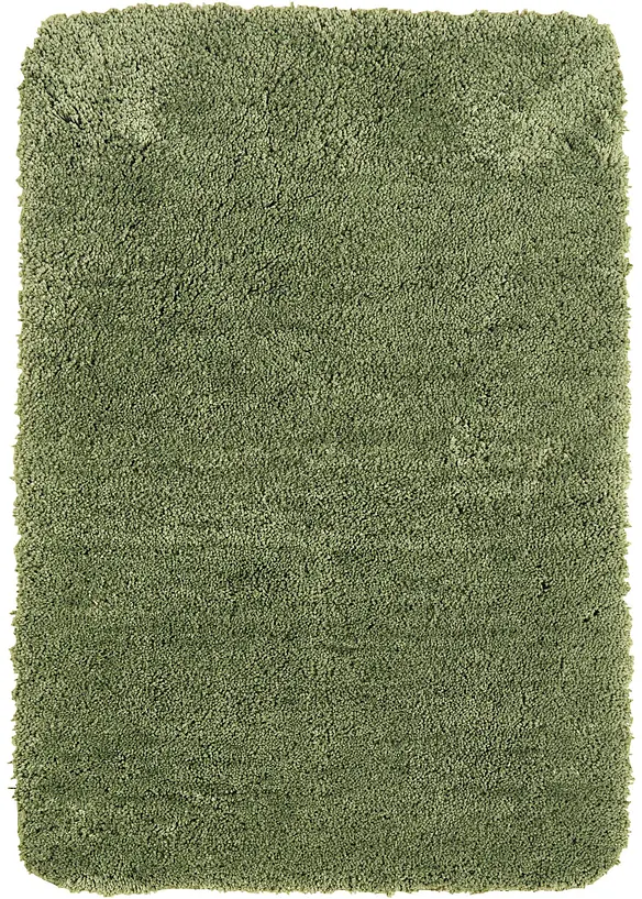 Getuftete Uni-Badematte mit hohem Flor in grün - bonprix