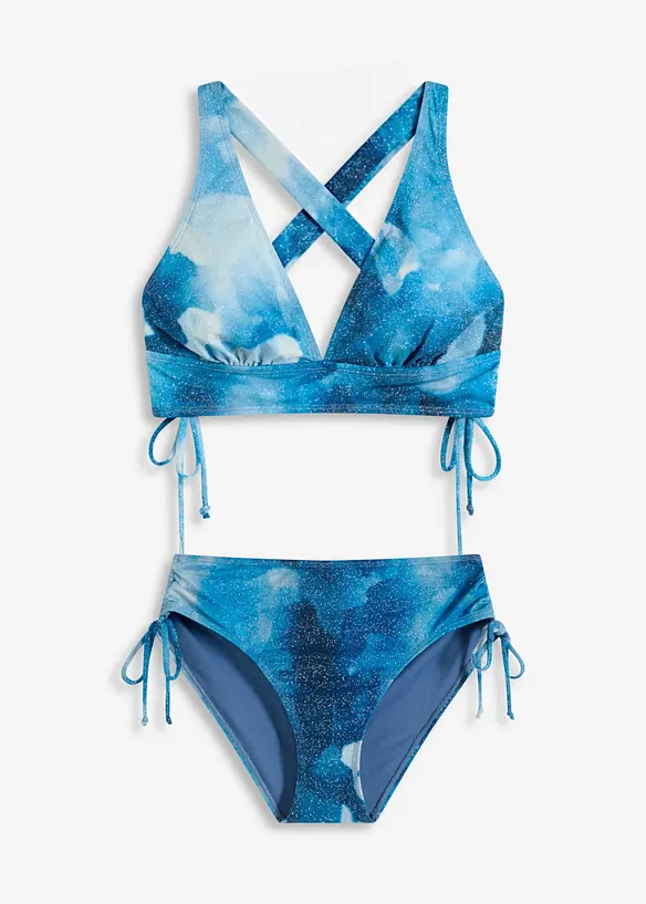 Bikini (2-tlg.Set) in blau von vorne - bonprix