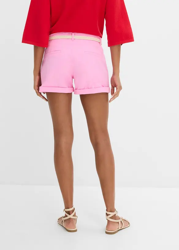 Shorts aus Baumwolle in rosa von hinten - bonprix Shorts aus Baumwolle in rosa von hinten - bonprix