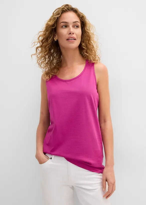 Long-Top (5er-Pack) in pink von vorne (im Anschnitt) - bonprix Long-Top (5er-Pack) in pink von vorne (im Anschnitt) - bonprix