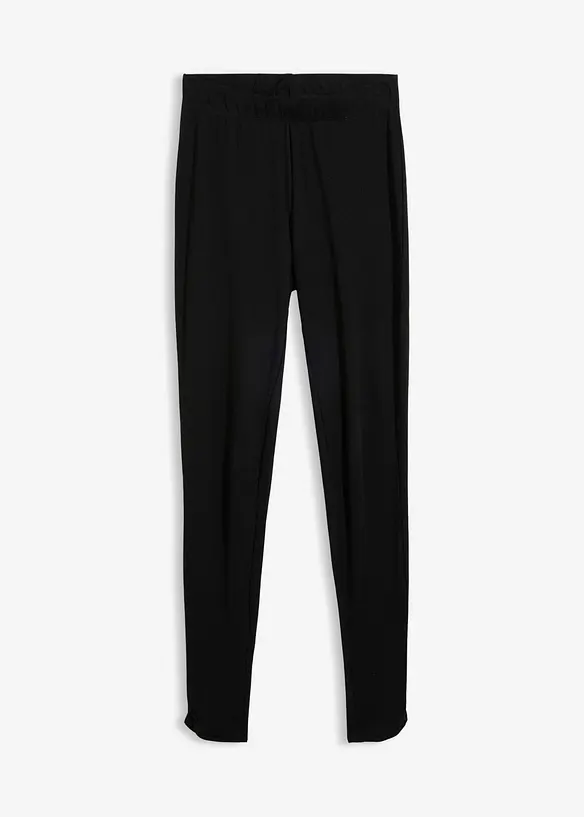 Knöchelfreie Leggings in schwarz von vorne - bonprix