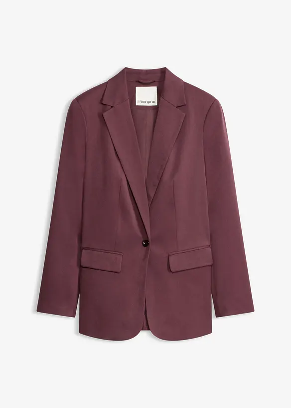 Long-Blazer in lila von vorne - bonprix Long-Blazer in lila von vorne - bonprix