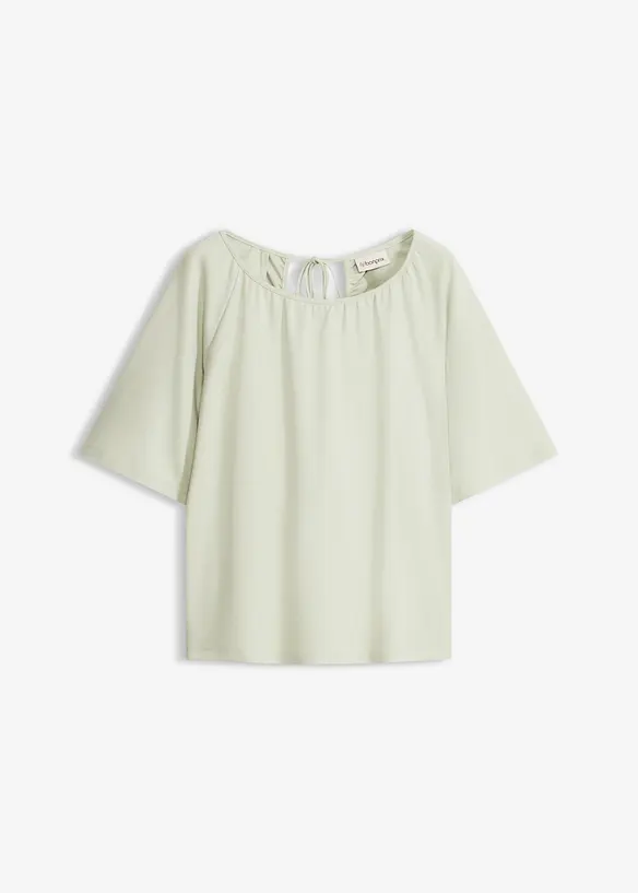 Oversize-Shirt aus Bio-Baumwolle in grün von vorne - bonprix Oversize-Shirt aus Bio-Baumwolle in grün von vorne - bonprix
