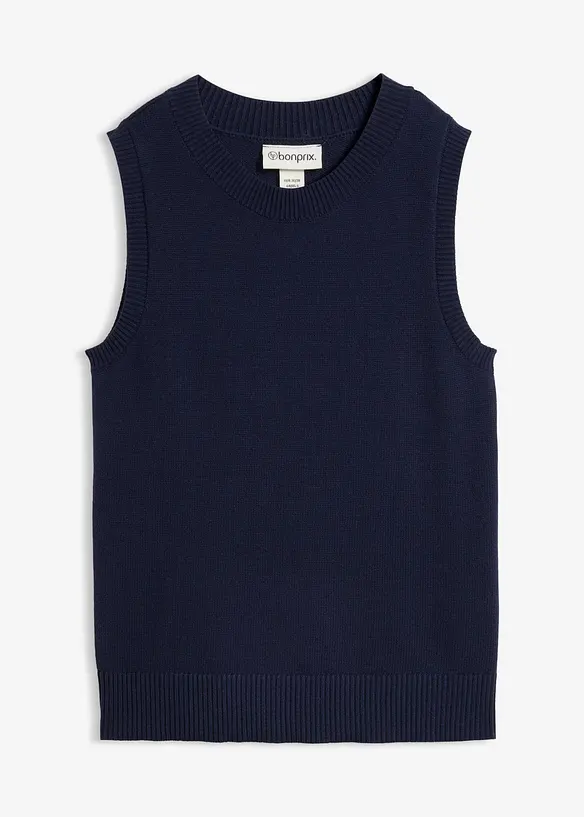 Pullunder in blau von vorne - bonprix Pullunder in blau von vorne - bonprix