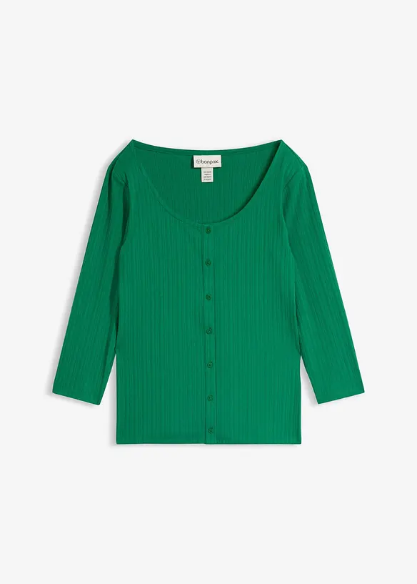 Shirt aus softem Viskose-Mix in grün von vorne - bonprix Shirt aus softem Viskose-Mix in grün von vorne - bonprix