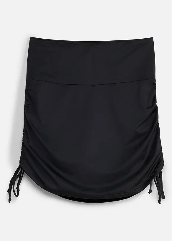 Sport-Rock mit integrierter Radlerhose, schnelltrocknend in schwarz von vorne - bonprix