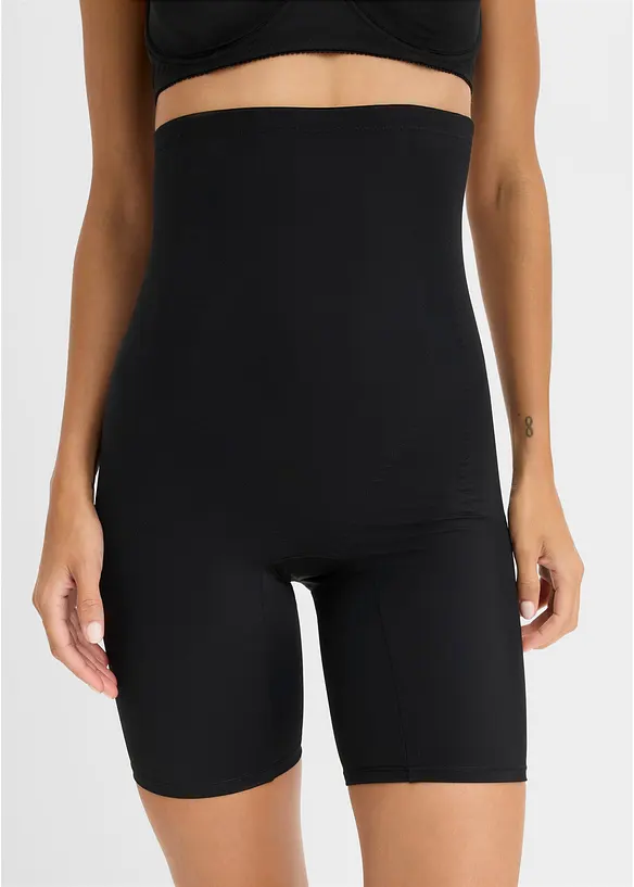 Medium Shape-Radlerhose in schwarz von vorne - bonprix