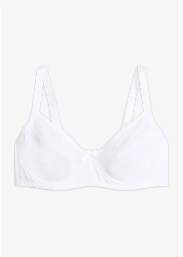 Minimizer-BH mit Mesh in weiß von vorne - bonprix