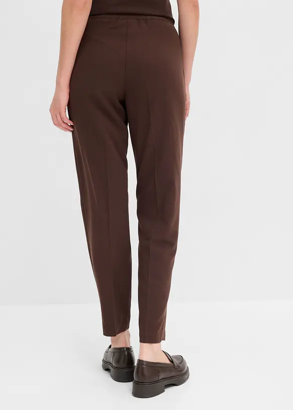 Schlupfhose mit Bügelfalte in braun von hinten - bonprix Schlupfhose mit Bügelfalte in braun von hinten - bonprix