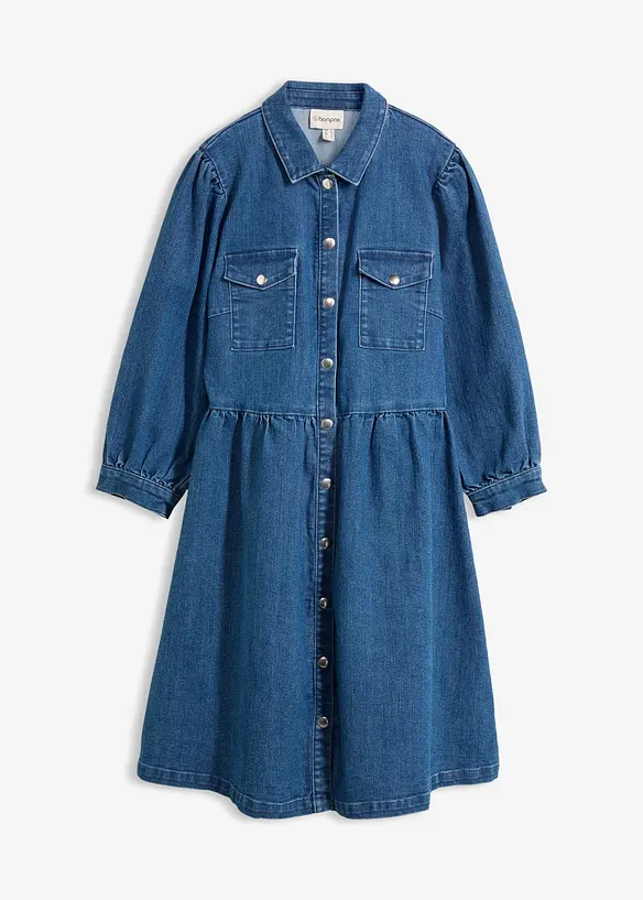 Jeanskleid in blau von vorne - bonprix Jeanskleid in blau von vorne - bonprix