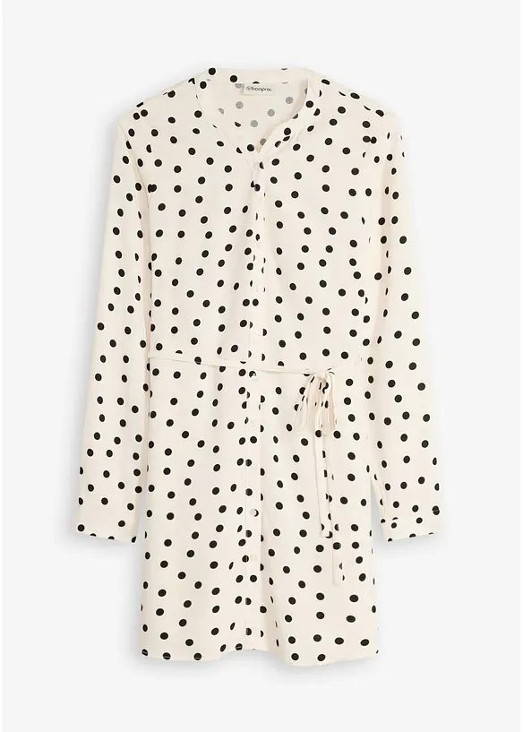 2-in-1 Umstands- und Stillblusenkleid aus fließender Viskose in weiß von vorne - bonprix 2-in-1 Umstands- und Stillblusenkleid aus fließender Viskose in weiß von vorne - bonprix