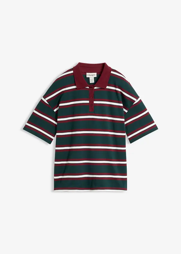 Poloshirt aus reiner Bio-Baumwolle in grün von vorne - bonprix Poloshirt aus reiner Bio-Baumwolle in grün von vorne - bonprix