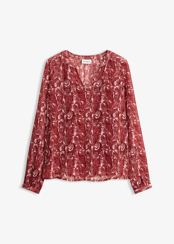 Chiffonbluse in rot von vorne - bonprix Chiffonbluse in rot von vorne - bonprix