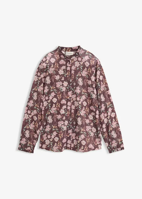 Chiffonbluse in lila von vorne - bonprix Chiffonbluse in lila von vorne - bonprix