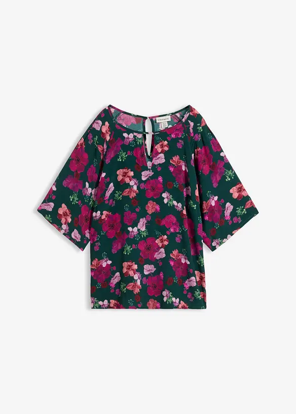 Chiffon-Tunika in grün von vorne - bonprix Chiffon-Tunika in grün von vorne - bonprix