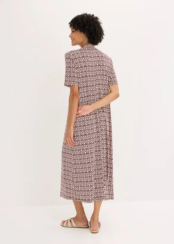 Shirtkleid in lila von hinten (Totalaufnahme) - bonprix Shirtkleid in lila von hinten (Totalaufnahme) - bonprix