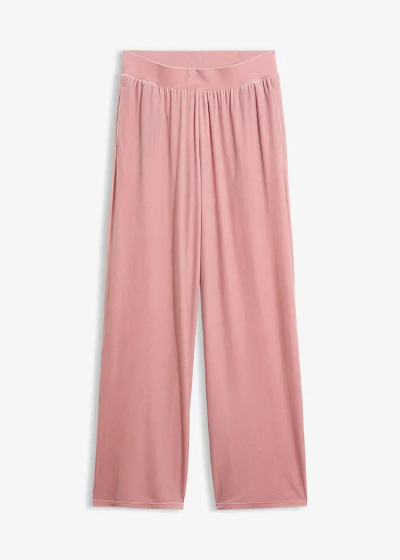 Jersey-Hose aus Samt in rosa von vorne - bonprix Jersey-Hose aus Samt in rosa von vorne - bonprix
