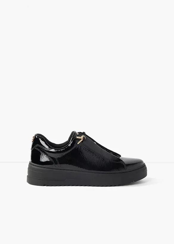 Marco Tozzi Sneaker in Lack-Optik in schwarz - Marco Tozzi
