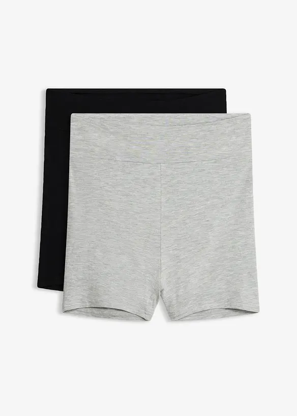 Highwaist Boxer aus Modal (3er Pack) in schwarz von vorne - bonprix
