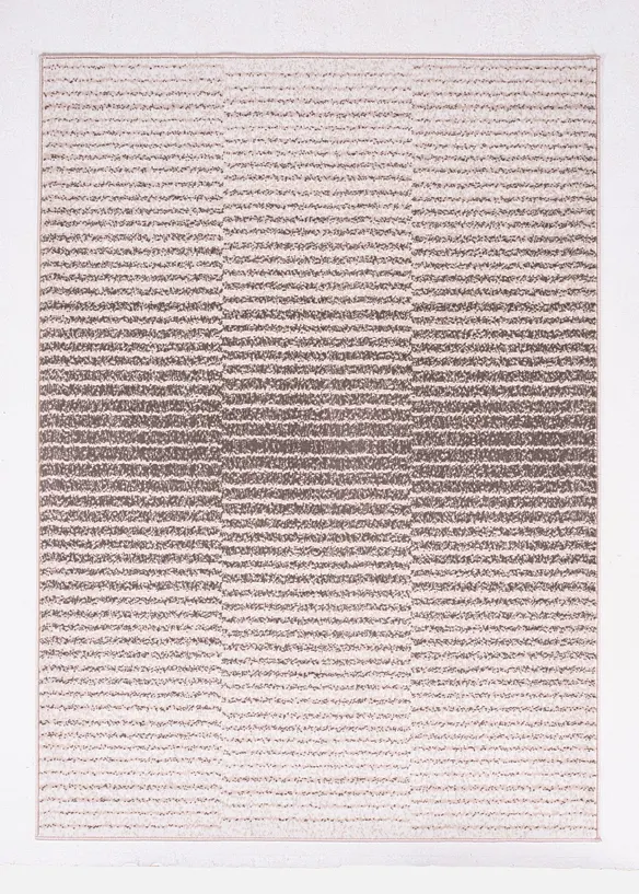 Teppich mit dezenter Musterung in beige von vorne - bonprix
