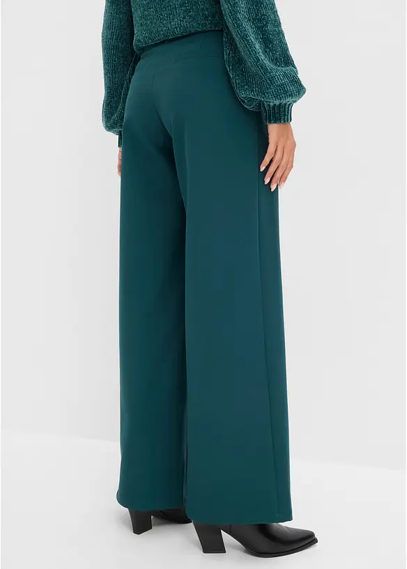 Bundfaltenhose mit Bequembund in grün von hinten - bonprix Bundfaltenhose mit Bequembund in grün von hinten - bonprix